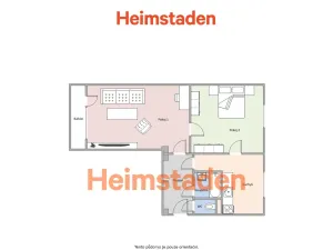 Pronájem bytu 2+1, Karviná - Ráj, Kosmonautů, 52 m2