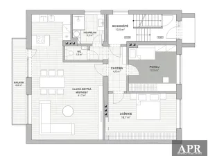 Prodej bytu 3+kk, Popovice, 85 m2