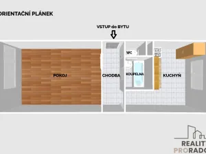 Pronájem bytu 1+1, Olomouc, Na Bystřičce, 31 m2