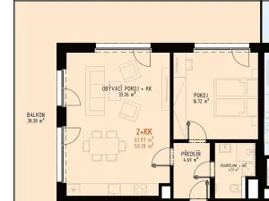 Prodej bytu 2+kk, Brno, Veveří, 100 m2