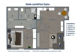 Pronájem bytu 2+kk, Havlíčkova Borová, Drahotín, 56 m2
