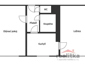 Pronájem bytu 2+1, Opava - Předměstí, Rooseveltova, 53 m2
