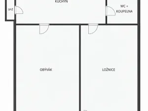 Pronájem bytu 2+kk, Praha - Vršovice, Vršovická, 51 m2