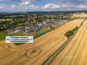 Prodej pozemku, České Budějovice, 894 m2