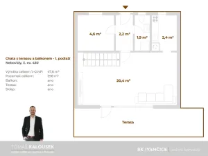 Prodej chaty, Nebovidy, 48 m2