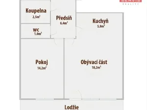 Pronájem bytu 2+kk, Dobříš, Fričova, 49 m2