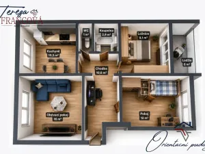 Prodej bytu 3+1, Prostějov, Švýcarská, 62 m2