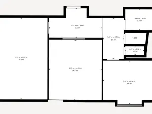 Pronájem bytu 2+1, Zlín, třída Tomáše Bati, 55 m2