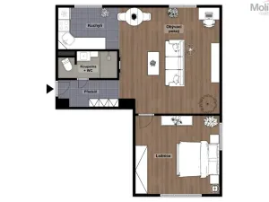 Prodej bytu 2+1, Jirkov, Bezručova, 49 m2