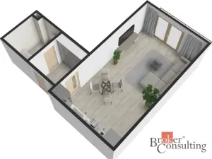 Pronájem bytu 1+kk, Jihlava, Halasova, 43 m2