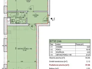 Pronájem bytu 2+kk, Plasy, U Václava, 55 m2