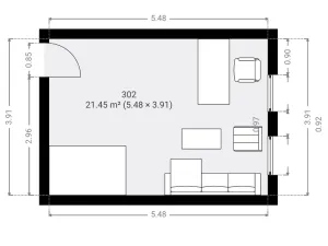 Pronájem kanceláře, Plzeň, Skrétova, 21 m2