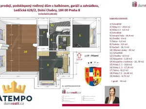 Prodej rodinného domu, Praha - Dolní Chabry, Ledčická, 224 m2