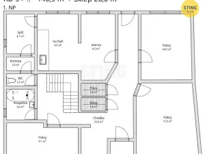 Prodej rodinného domu, Veselí nad Moravou, Ostrožská, 210 m2