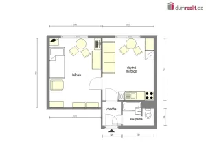 Pronájem bytu 2+kk, Neratovice, Kpt. Jaroše, 35 m2