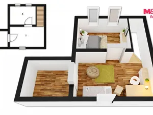 Prodej bytu 3+1, Bělá nad Svitavou, 65 m2