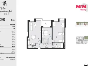 Prodej bytu 3+kk, Brandýs nad Labem-Stará Boleslav, Dřevčická, 80 m2