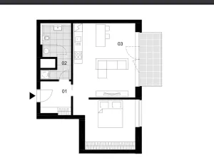 Pronájem bytu 2+kk, Brno, Fuchsova, 61 m2