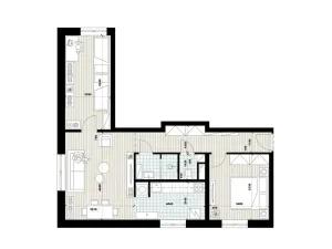 Prodej bytu 3+1, Kašperské Hory, Vimperská, 72 m2