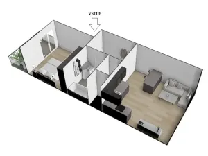 Pronájem bytu 2+kk, Brno, Letní, 56 m2