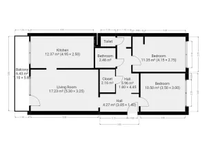 Pronájem bytu 3+1, Praha - Krč, Panuškova, 67 m2