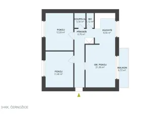 Pronájem bytu 3+kk, Černožice, Družstevní, 75 m2