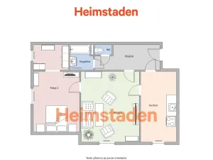 Pronájem bytu 2+1, Ostrava - Poruba, Havlíčkovo náměstí, 56 m2