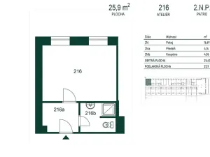Prodej apartmánu, Loučná nad Desnou, 25 m2