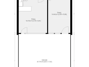 Pronájem bytu 2+kk, Brno, Rybářská, 52 m2