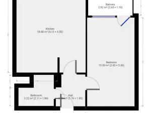 Pronájem bytu 2+kk, Praha - Michle, U Botiče, 42 m2