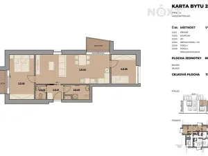 Prodej bytu 3+kk, Fryšták, 73 m2