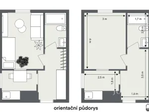 Pronájem bytu 1+1, Liberec - Liberec VI-Rochlice, Jablonecká, 29 m2