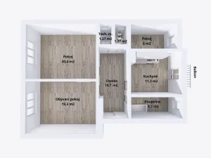 Pronájem bytu 3+1, Olomouc, Dukelská, 76 m2