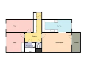 Pronájem bytu 3+kk, Praha - Háje, Brechtova, 66 m2