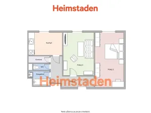 Pronájem bytu 2+1, Karviná - Nové Město, Cihelní, 58 m2