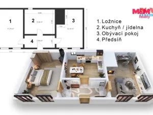 Prodej rodinného domu, Netolice, Pod Jánem, 34 m2