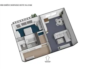 Prodej bytu 1+1, Brno - Lesná, Nejedlého, 38 m2