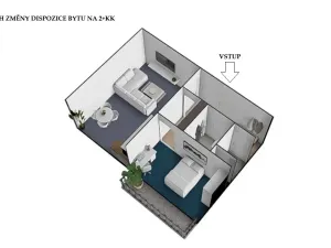 Prodej bytu 1+1, Brno, Nejedlého, 38 m2