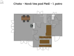 Prodej chaty, Nová Ves pod Pleší, 100 m2