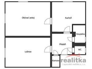 Pronájem bytu 2+1, Opava - Předměstí, Horovo náměstí, 64 m2