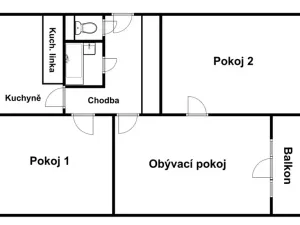 Pronájem bytu 3+1, Zlín, M. Knesla, 70 m2