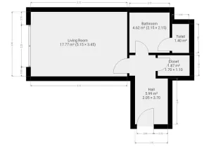 Pronájem bytu 1+kk, Praha - Zličín, Prušánecká, 32 m2