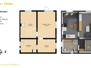 Prodej chaty, Nový Jáchymov, Kunova, 37 m2