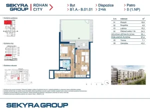 Prodej bytu 2+kk, Praha - Karlín, Sokolova, 55 m2