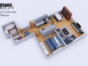Prodej bytu 2+kk, Příbram - Příbram VIII, Čechovská, 44 m2