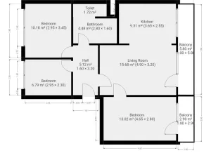Pronájem bytu 4+kk, Praha - Prosek, Mimoňská, 67 m2