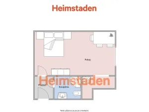 Pronájem bytu 1+kk, Ostrava - Poruba, Jilemnického náměstí, 23 m2