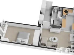 Pronájem bytu 2+1, Mělník, Studentská, 54 m2