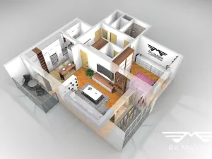 Pronájem bytu 2+kk, Praha - Košíře, Hillebrantova, 55 m2
