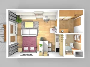 Pronájem bytu 1+kk, Praha - Černý Most, Truhlářova, 33 m2